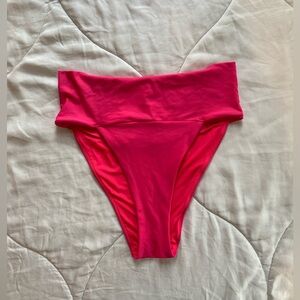 Aerie Banded High Cut Cheeky Bikini Bottom NWOT